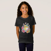 Mooie kat & vlindertuin kids T-shirt (Voorkant volledig)
