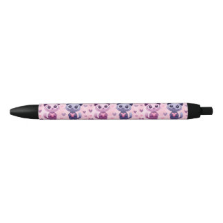 Mooie Katten Briefpapier Kawaii Kattendesign Schat Zwarte Inkt Pen