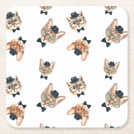 Mooie Katten I Kartonnen Onderzetters (Voorkant)