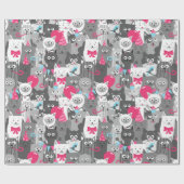 Mooie katten inpakpapier (Vlak)