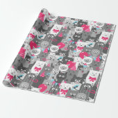 Mooie katten inpakpapier (Uitgerold)