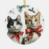 Mooie Katten Kerst Ornament (Voorkant)