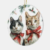 Mooie Katten Kerst Ornament (Links)