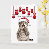 Mooie Katten Kerstkaart Kaart (Gele Bloem)