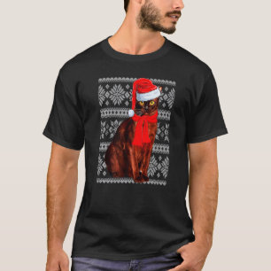 Mooie Katten Kerstverlichting Kerstman Kat Lelijke T-shirt