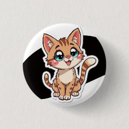 Mooie Katten Speld Ronde Button 3,2 Cm