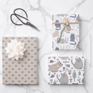 Mooie kattenfeestpapier  inpakpapier vel