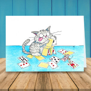 Mooie Kattenkaart Kasteel Wenskaart Kaart