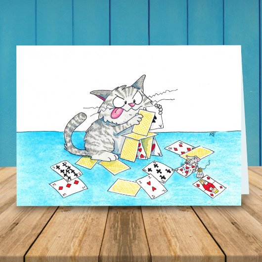 Mooie Kattenkaart Kasteel Wenskaart Kaart