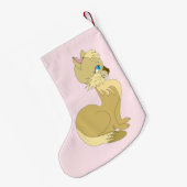 Mooie kattenkerst kous kleine kerstsok (Achterkant (Hangend))