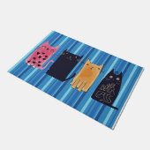 Mooie kattenklep, beste kat-eigenaar cadeau deurmat (Schuin)