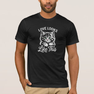 Mooie Kattenliefhebber l Schattig Kattenjong Grafi T-shirt
