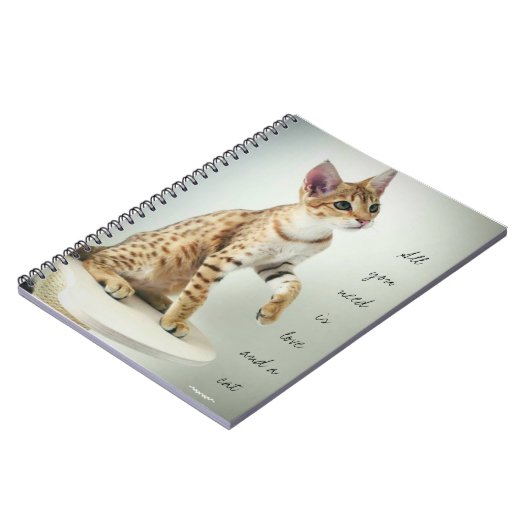 Mooie kattenliefhebber notitieboek (Linkerzijde)