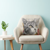 Mooie Kattenprint Worpkussen Kussen (Stoel)