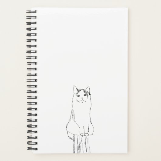 Mooie Kattenschets Modern Planner (Voorkant)