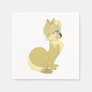 Mooie kattenservetten - servet