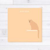 Mooie Kattenstickers met Oranje Post-Its en Naam Post-it® Notes