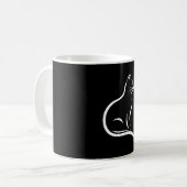 Mooie kattentekening voor dierenvrienden. koffiemok (Voorkant links)