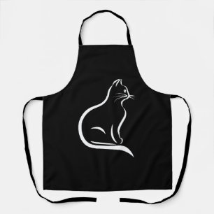 Mooie kattentekening voor dierenvrienden. schort