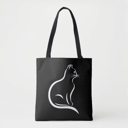 Mooie kattentekening voor dierenvrienden. tote bag (Voorkant)
