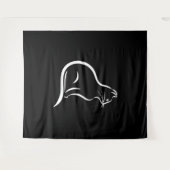 Mooie kattentekening voor dierenvrienden. wandkleed (Voorkant (horizontaal))