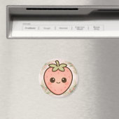 Mooie Kawaii Aardbeimagneet Magneet (Insitu (Vaatwasser))