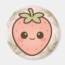 Mooie Kawaii Aardbeimagneet