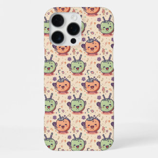 Mooie Kawaii Bubble Tea Zangers Muziek Liefhebber iPhone 16 Pro Max Hoesje