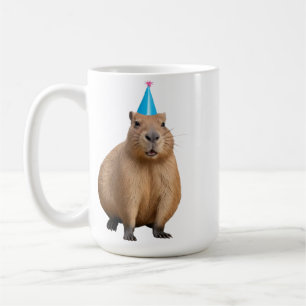 Mooie Kawaii Capybara Aesthetic Illustratie Koffiemok