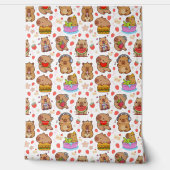 Mooie Kawaii Capybara Behang voor Peuterkamer (Afrollen)