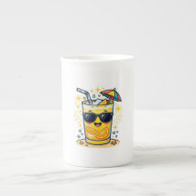 Mooie Kawaii Coole Zomer Tropische Drank Zonnebril