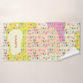 Mooie Kawaii Doodle Pastel Klodders Badhanddoek (Badhanddoek)