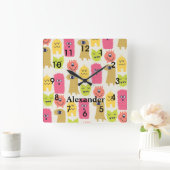 Mooie Kawaii Monsters Kinderkamer Klok (Huis)