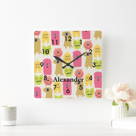 Mooie Kawaii Monsters Kinderkamer Klok (Huis)