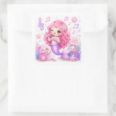 Mooie Kawaii Zeemeermin Stickers  (Tas)