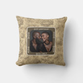 Mooie Keepsake 50ste bruiloft Jubileum Kussen (Voorkant)