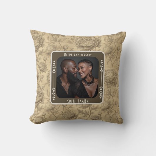 Mooie Keepsake 50ste bruiloft Jubileum Kussen (Voorkant)