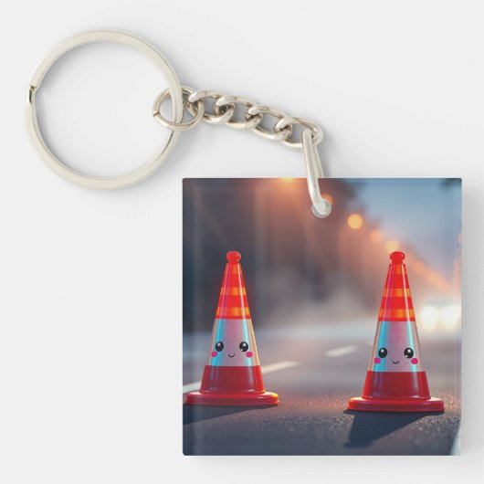 Mooie kegels sleutelhanger (voorkant)