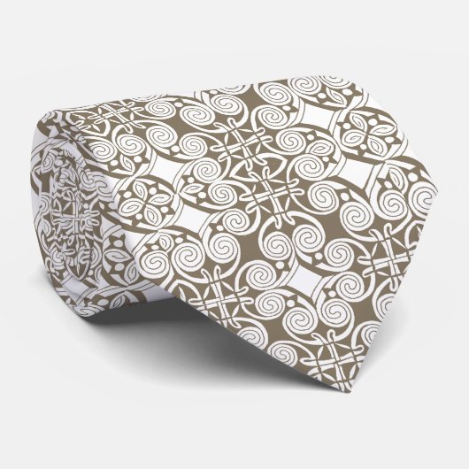 Mooie Keltische knoop Design Mans' Necktie Stropdas (Opgerold)