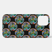 Mooie Keltische Mandala met kleurrijke zwammen Case-Mate iPhone Case (Achterkant (horizontaal))