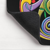 Mooie Keltische Mandala met kleurrijke zwammen Muismat (Hoek)