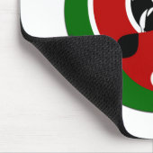 Mooie Kenia Black Red Green Color Design Flag Muismat (Hoek)