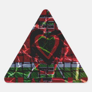 Mooie Kenia Hedendaagse Nationale Edgy Vlag Sticker