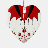 Mooie Keniaanse vlag. Keramisch Ornament (Rechts)