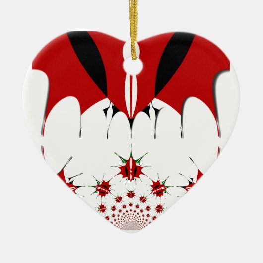 Mooie Keniaanse vlag. Keramisch Ornament (Voorkant)