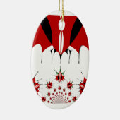 Mooie Keniaanse vlag. Keramisch Ornament (Rechts)