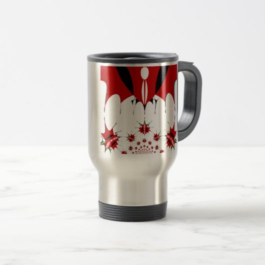 Mooie Keniaanse vlag. Reisbeker (Voorkant rechts)