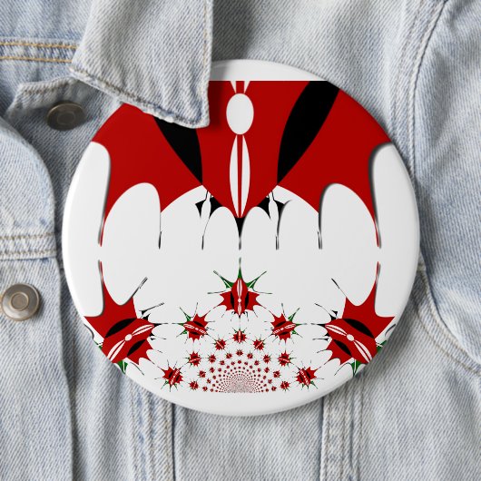 Mooie Keniaanse vlag. Ronde Button 6,0 Cm (In situ)