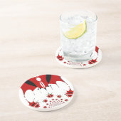 Mooie Keniaanse vlag. Zandsteen Onderzetter (Zijkant)