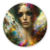 Mooie keramische meeuw keramische knop (Voorkant)